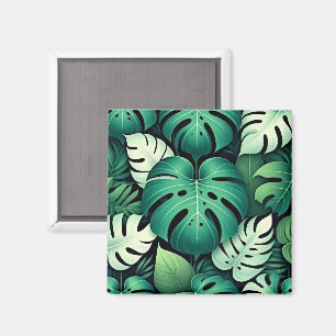Imã Folhas tropicais escovas