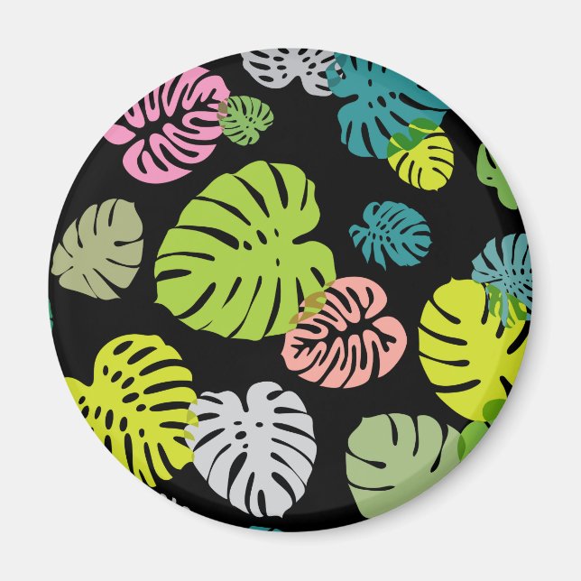 Imã Folhas Tropicais Multicolor 2 (Frente)