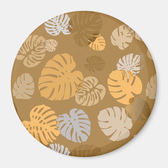 Imã Folhas Tropicais Multicolores 6 (Frente)