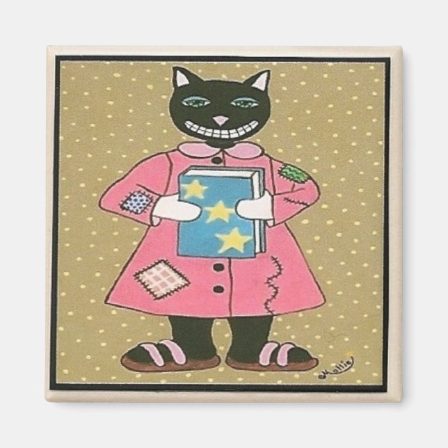 Imã Folk Art CAT (Frente)