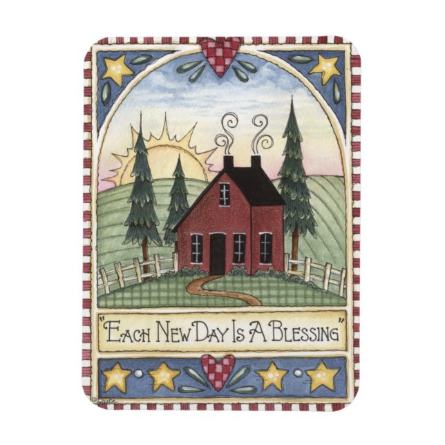 Ímã Folkart All New Day é um magneta de bênção (Vertical)