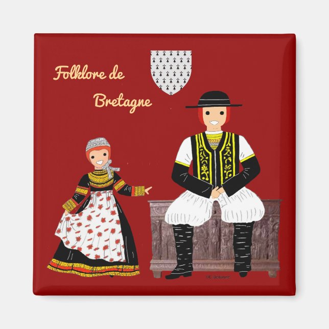 Imã Folklore de Bretagne, France (Frente)