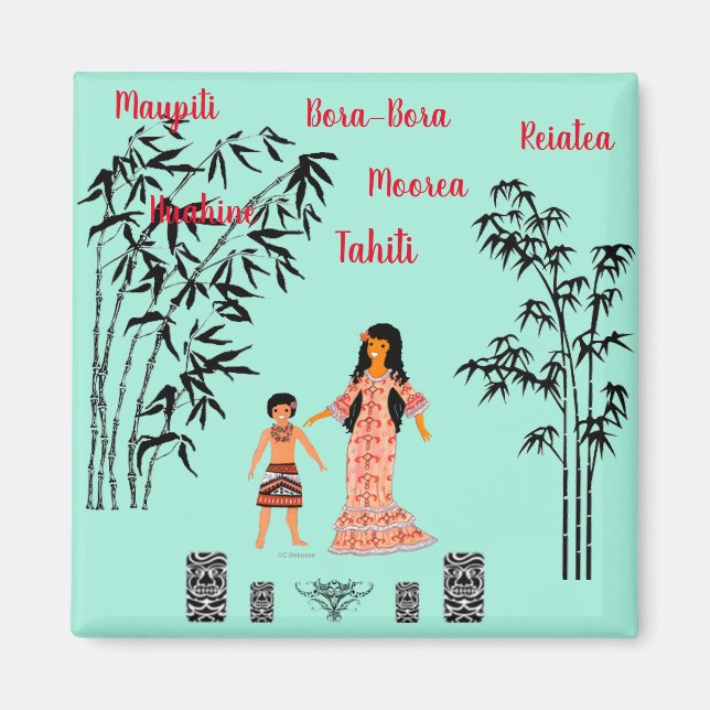 Imã Folklore polynésien (Frente)