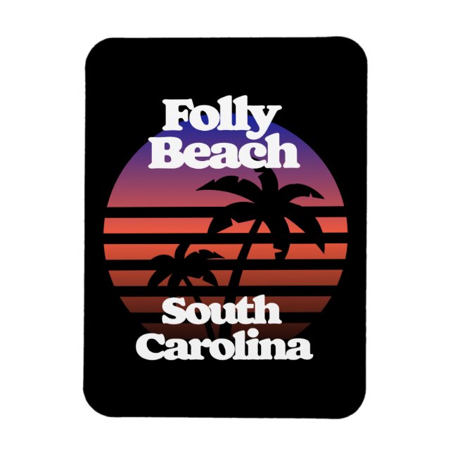 Ímã Folly Beach Carolina do Sul (Vertical)