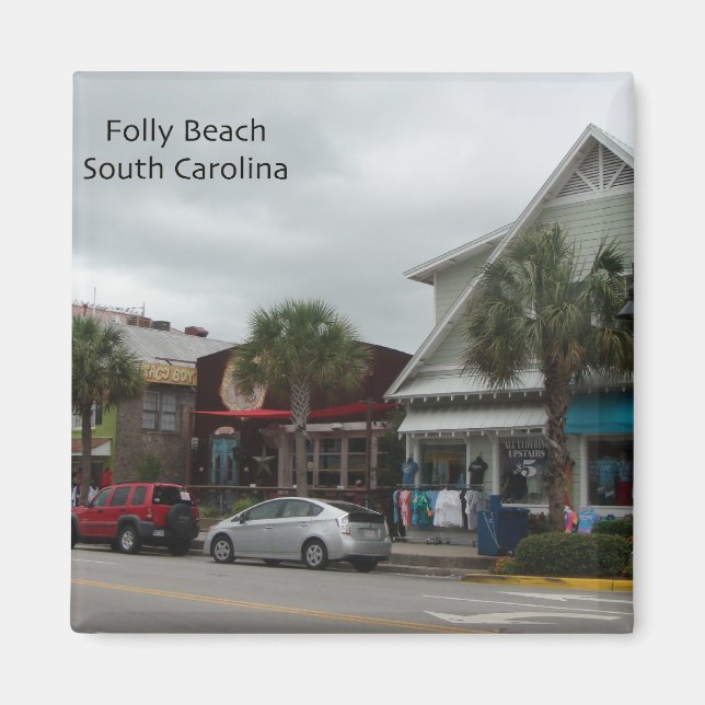 Imã Folly Beach Strip (Frente)