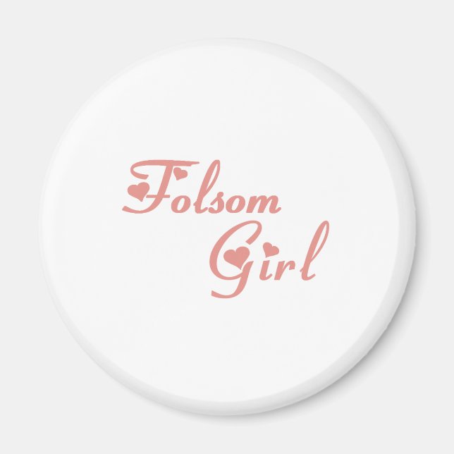 Imã Folsom Girl camisetas (Frente)