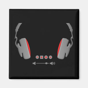 Imã Fones de ouvido com botões de controle de volume d