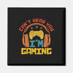 Imã Fones de Ouvido de Gamer Divertido Retrô Desculpe