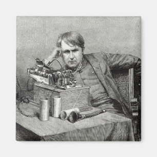 Imã Fonógrafo novo de Mr.Edison