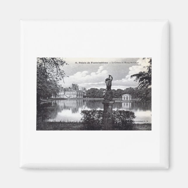 Imã Fontainebleau Palace, França 1910 Vintage (Frente)