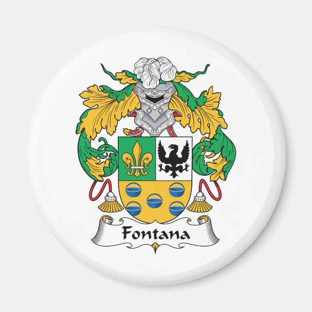 Imã Fontana Family Crest (Frente)