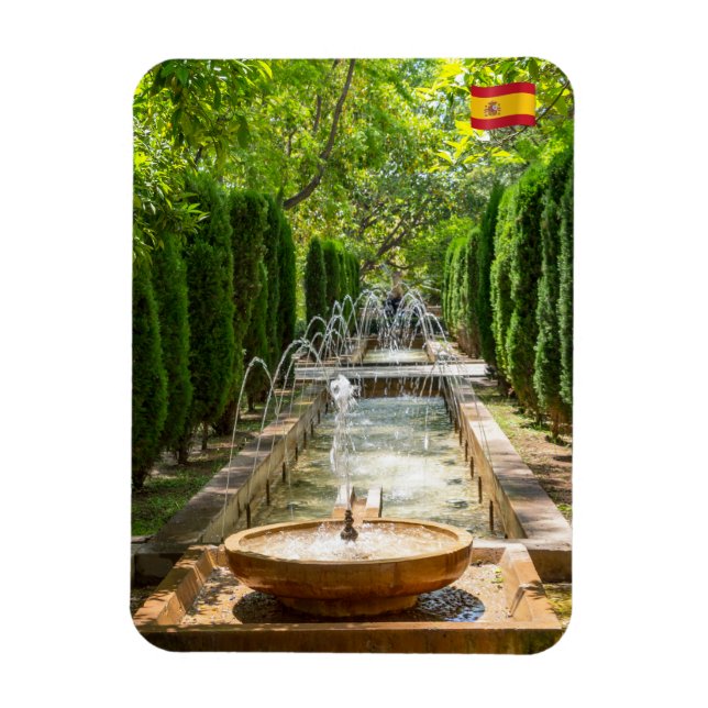 Ímã Fonte: Almudaina Gardens - Palma de Maiorca (Vertical)