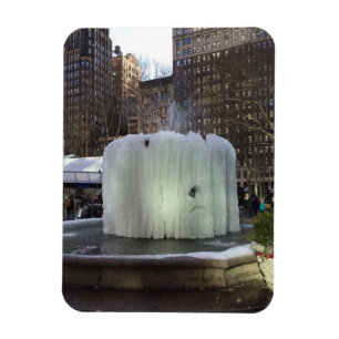 Ímã Fonte de gelo congelado Bryant Park Nova Iorque NY