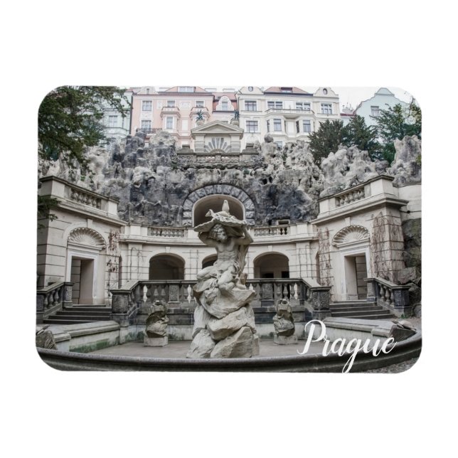 Ímã Fonte de pedra no Imã de Fotografias Flexível de P (Horizontal)