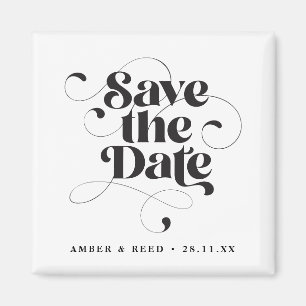 Imã Fonte de Script Elegante do rico Salvar a Data