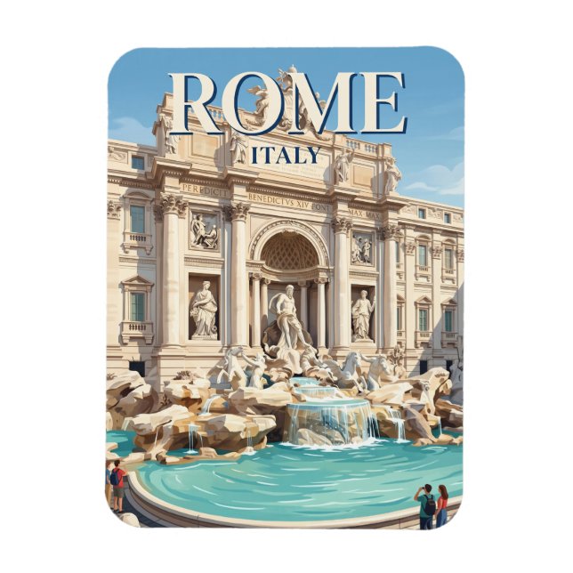 Ímã Fonte de Trevi Itália (Vertical)
