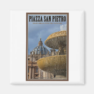 Imã Fonte quadrada da Cidade do Vaticano - St Peters