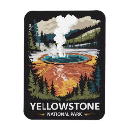 Ímã Fonte Termal do Parque Nacional de Yellowstone