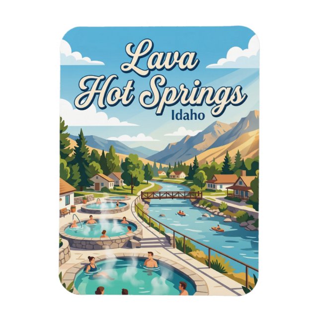 Ímã Fontes Quentes de Lava Idaho (Vertical)