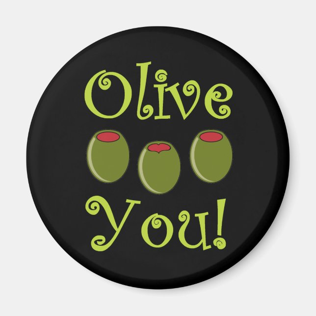 Imã Foodie Olive You (Frente)