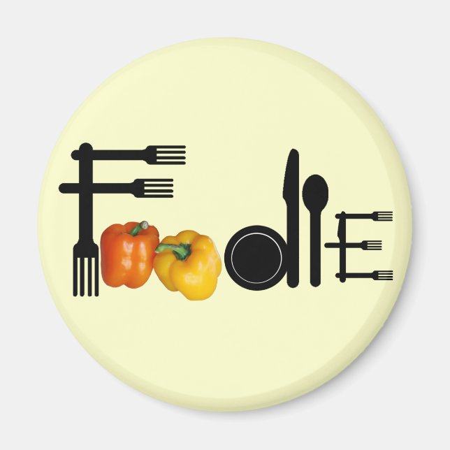 Imã Foodie Para Fundo Leve (Frente)