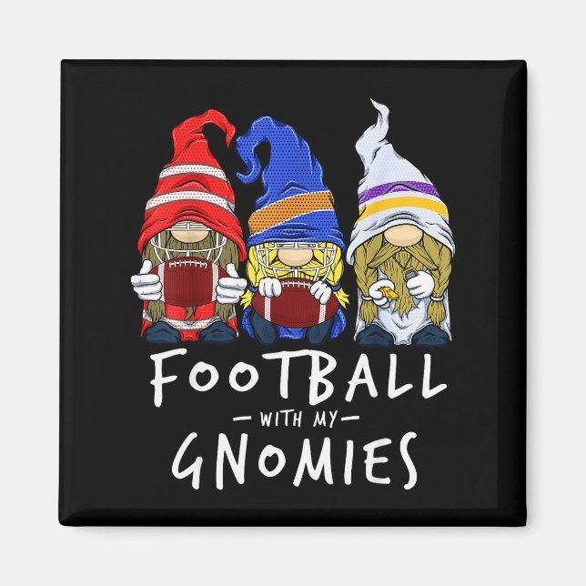 Imã Football Gnomes Football With My Gnomies For Boys  (Frente)