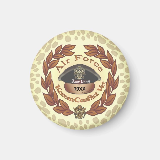 Imã Força Aérea Coreana Conflict Vet Magnet (Frente)