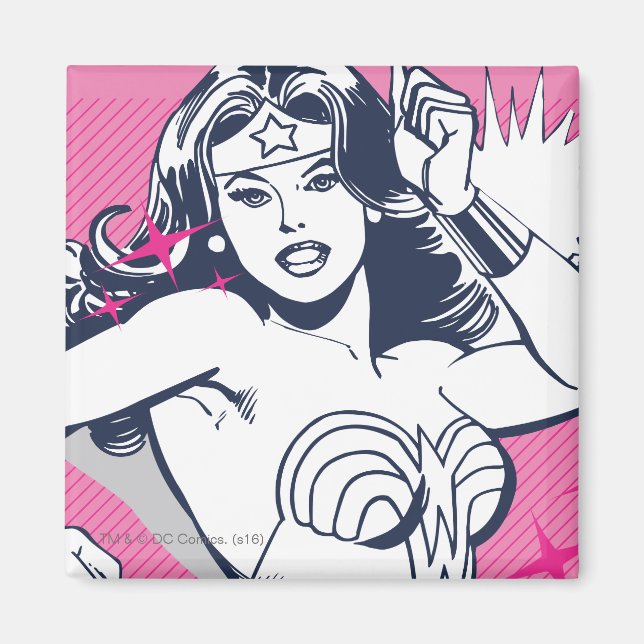 Imã Força e potência da mulher maravilhosa (Frente)