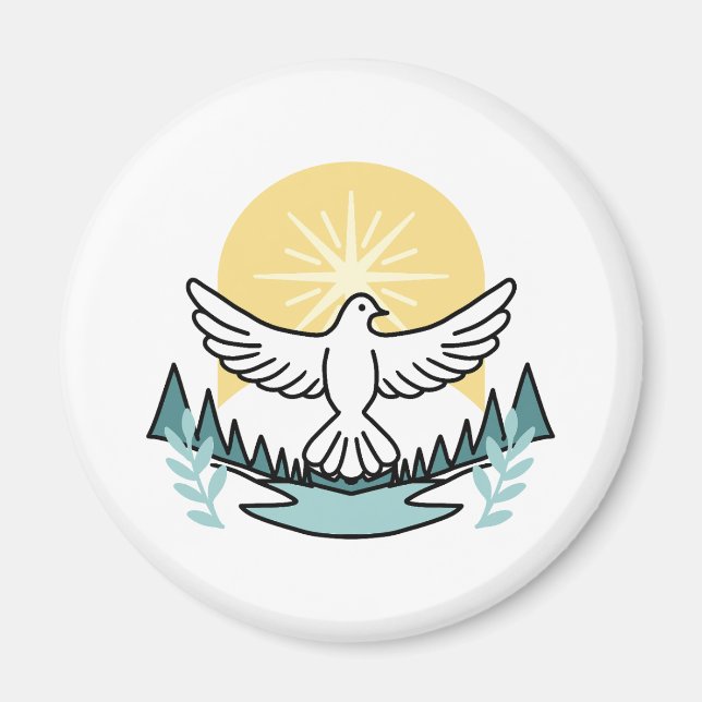 Imã Força Espiritual em Deus - Assustador do Cristão (Frente)