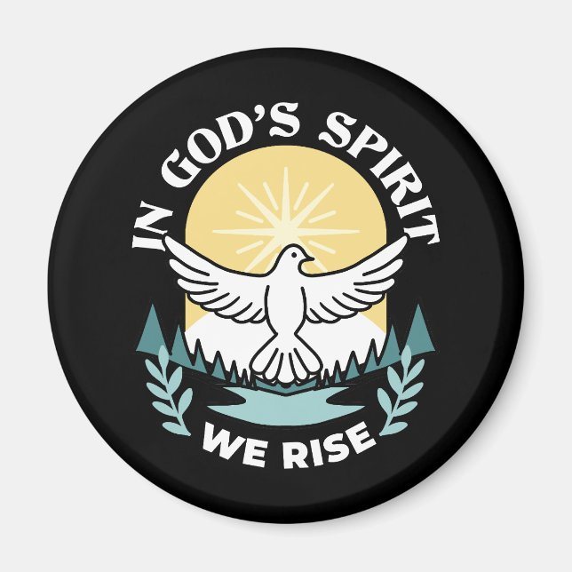 Imã Força Espiritual em Deus - Assustador do Cristão (Frente)