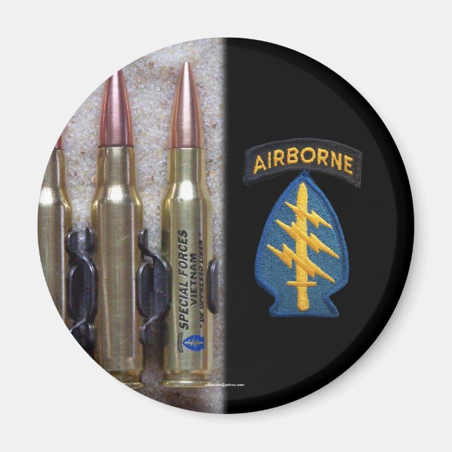 Imã forças especiais verdes berets grupo vietnam Magne (Frente)