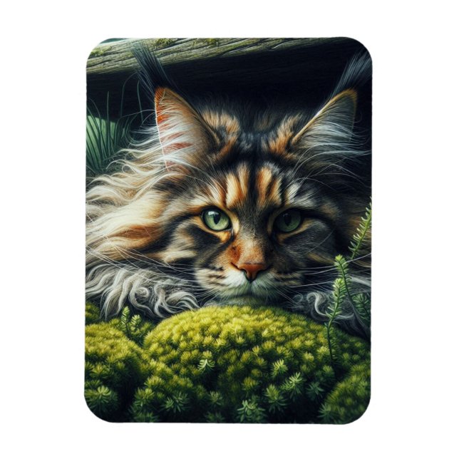 Ímã Forest Guardian Feline (Vertical)