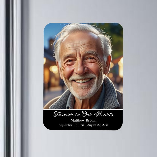 Ímã Forever in Our Hearts 1 Special Photo Keepsake (Criador carregado)