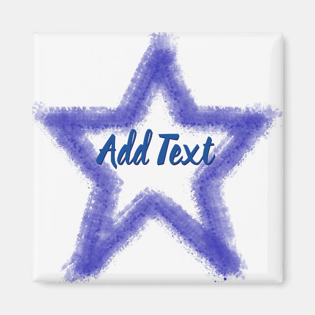 Imã Forma de Estrela de Aquarela (Frente)