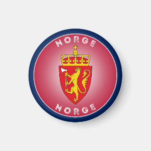 Imã Forma do Círculo Casaco de Armas da Noruega