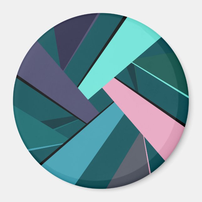 Imã Forma Geométrica abstrato 6 (Frente)