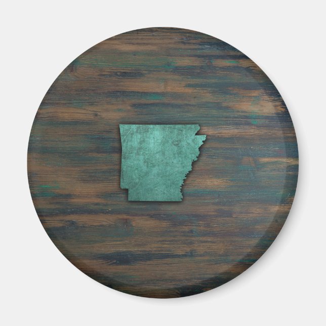 Imã Forma Rustic Teal Arkansas (Frente)