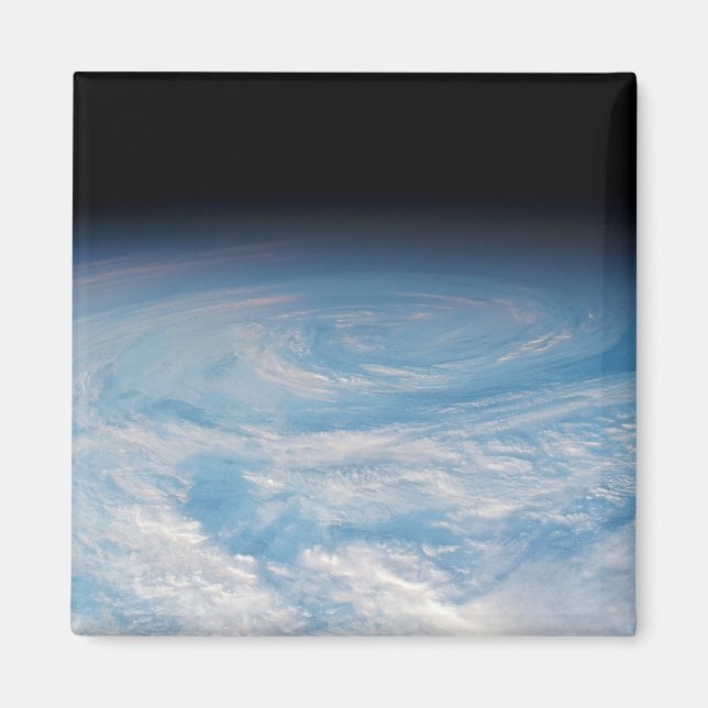 Imã Formação Circular De Nuvens Sobre O Oceano Pacífic (Frente)