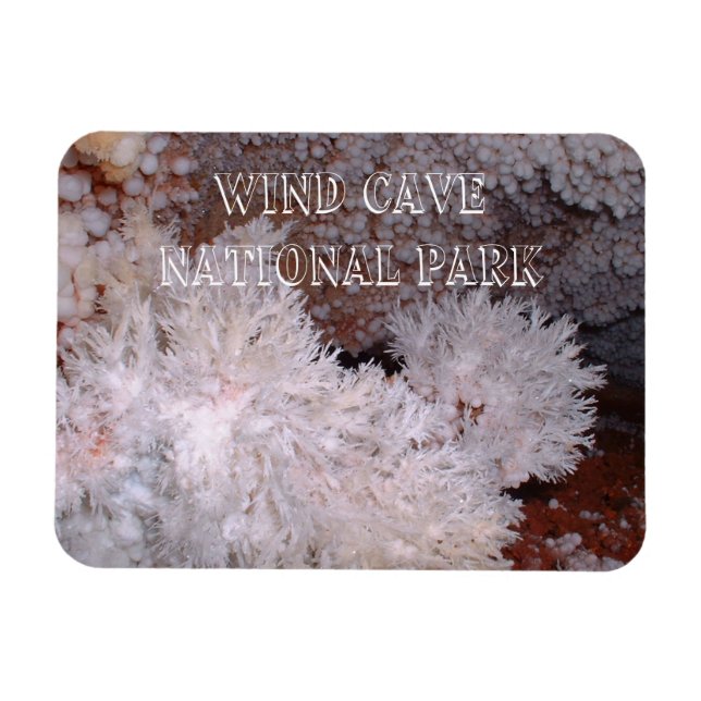 Ímã Formações de Frostwork e Popcorn, Caverna Eólica,  (Horizontal)