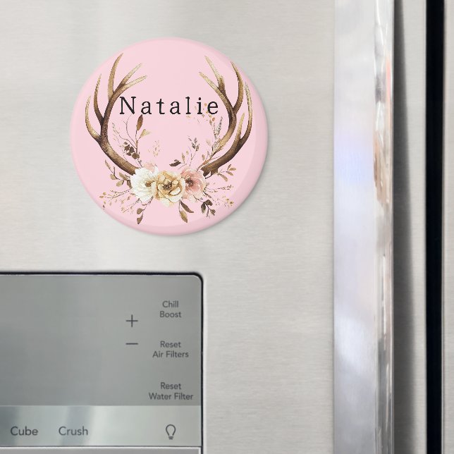 Imã Formadores de cervo, cor-de-rosa, personalizados (In Situ (Fridge))