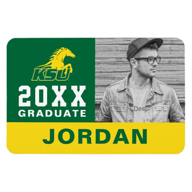 Ímã Formando da Universidade Estadual do Kentucky KSU (Horizontal)