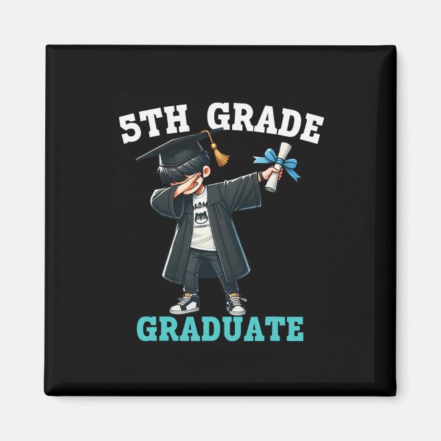 Imã Formando De Graduação Engraçado De 5 Boys Dabbing  (Frente)