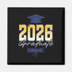Imã Formando em 2026 Chapéu de Formatura Diploma Premi