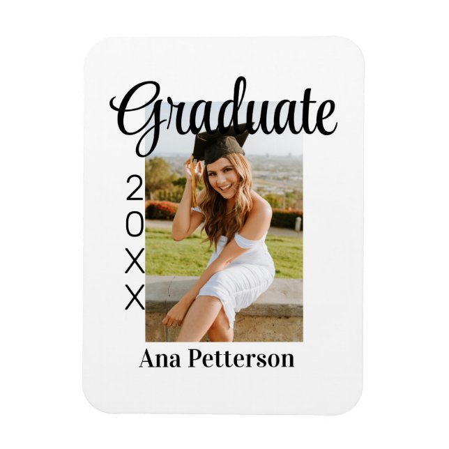 Ímã Formando foto moderno clássico adicionar nome de a (Vertical)