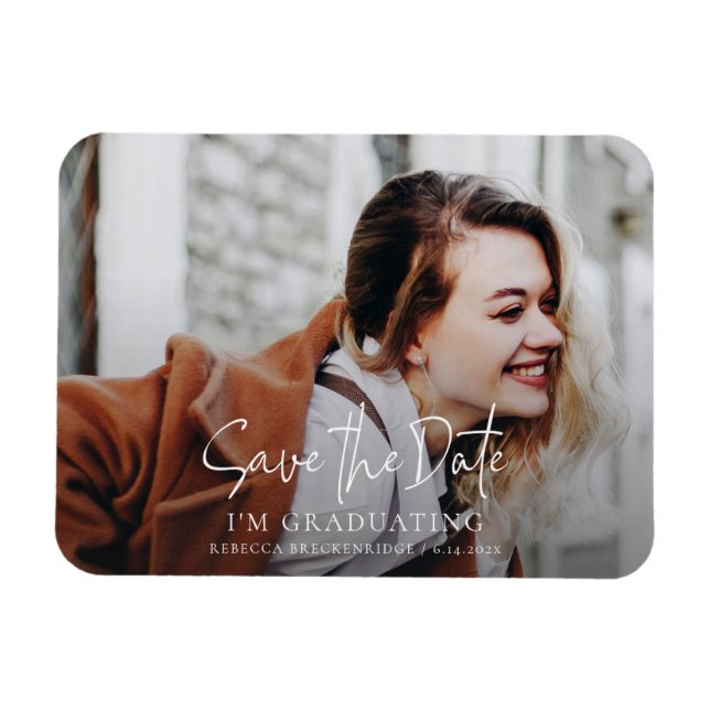 Ímã Formando Graduação 2025 Foto para salvar a data (Horizontal)