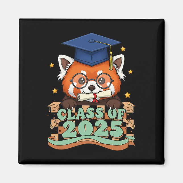 Imã Formando Red Panda Cl De 2025 Crianças Mulheres Gr (Frente)