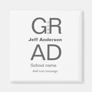 Imã Formando tipografia moderna graduação simples e mí