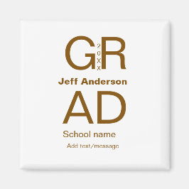 Imã Formando tipografia moderna graduação simples e mí