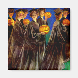 Imã Formandos da Escola de Bruxas de Halloween