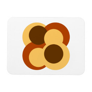 Ímã Formas circulares geométricas abstratas